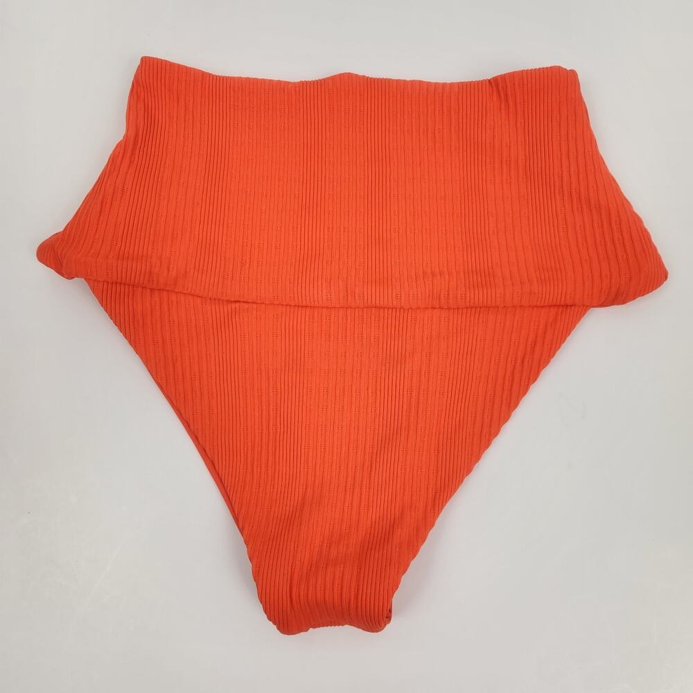 L*Space Desi High Waisted Bikini Bottom in Poppy Orange Size Small - Picture 4 of 4